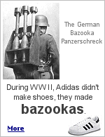 Two German brothers, Adolf ( Adi ) and Rudolf Dassler, made the shoes that carried Jesse Owens to victory in the 1936 Olympics. On Hitler's orders, they made bazookas.